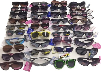 #ad Wholesale Lot of 50 Name Brand Sunglasses Foster grant Revlon Panama Jack