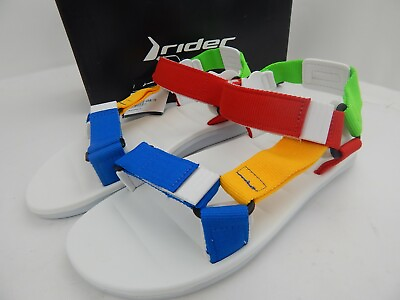 #ad RIDER RZ Size 11 Mens Strap Sandals Yellow Green Blue Red Unisex Shoes