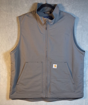 #ad Carhartt Super Dux Rain Defender Relaxed Fit Vest Size XL Model OV5535 M Gray
