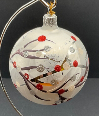 #ad Vintage Pier One Glass Ornament