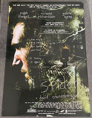 #ad 2002 SS movie poster David Cronenberg SPIDER 27x40