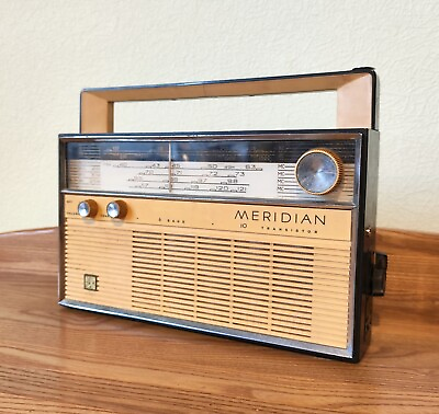 #ad MERIDIAN Export C Vintage 1967 Soviet Russian Ukrainian Transistor Radio USSR $24.00
