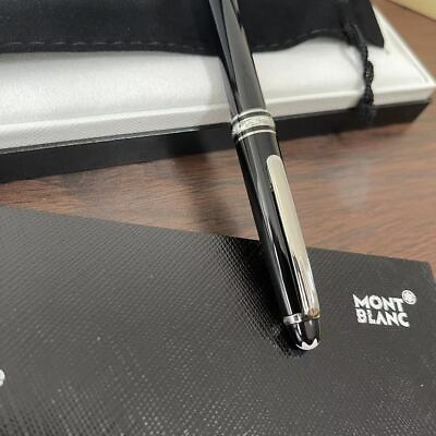 #ad Montblanc Meisterstuck 163 Black and PLATINUM Rollerball Pen Germany Authentic