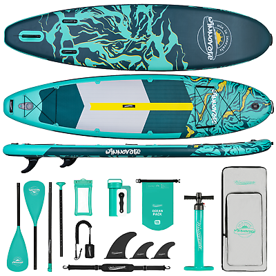 #ad Winnovate 11#x27;x34 Inflatable Stand Up Paddle Board Extra Wide Paddle Board