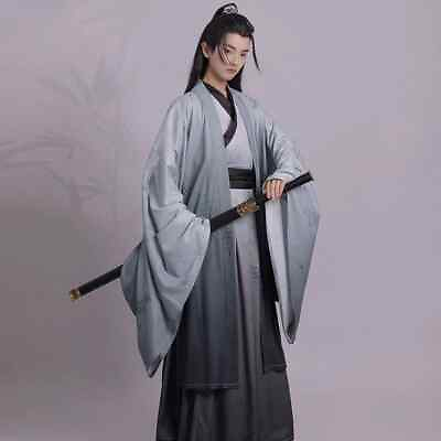 #ad Chinese Hanfu Cross collar Waist Length Large Sleeve Shirt Original Clothing