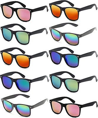 #ad Fsmiling Bulk 80s Party Sunglasses Neon Sunglasses Adult Party Favors 10 Pack Vi