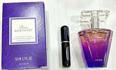 #ad Avon Rare Amethyst Perfume 1.7 oz FREE Travel Spray