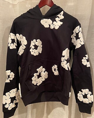 #ad NEW Denim Tears The Cotton Wreath Hoodie Sweatshirt Black Size XL