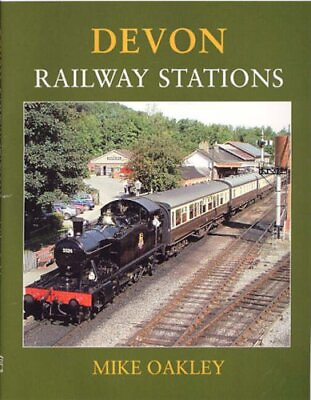 #ad Devon Railway Stations by Oakley Mike Hardback Book The Fast Free Shipping