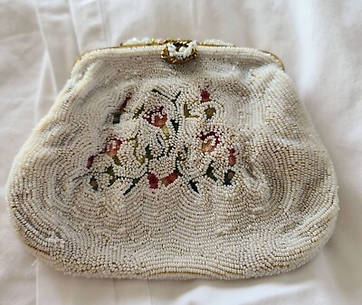 #ad Vintage Michael Swiss Beaded Purse from Paris