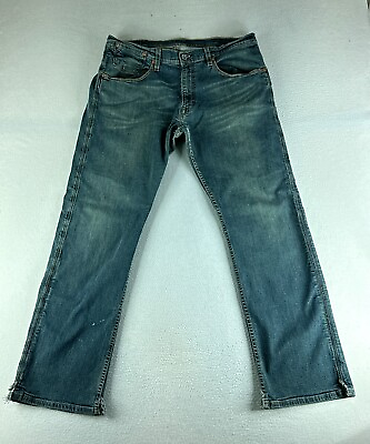 #ad Levi’s 514 Mens Jeans Blue Tag Size 38x32 Slim Straight Stretch Medium Wash