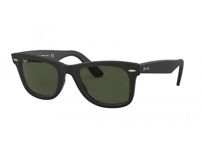 #ad #ad Brand New Ray Ban Sunglasses RB2140F WAYFARER 901S Black matt green G15 Unisex