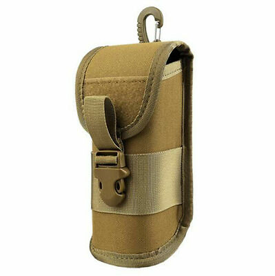 #ad Tan Glasses Pouch Bag Sunglasses Carry Box Case Tactical Molle Belt Portable New
