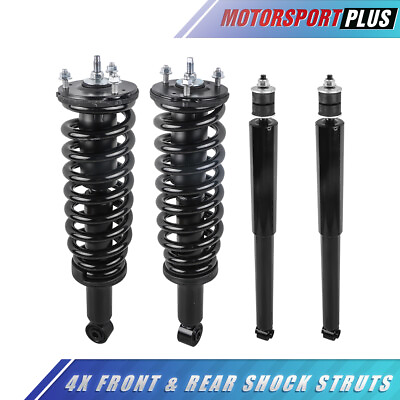 #ad 4PCS Front amp; Rear Complete Struts Shock Absorbers For 2001 2007 Toyota Sequoia