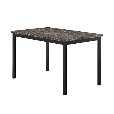 #ad Faux Marble Top metal frame dinette table