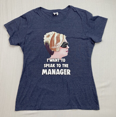 #ad I Want To Speak To The Manager Karen Womens T Shirt Size Large Blue Top