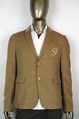 #ad New Authentic Gucci Mens Corduroy College Jacket Blazer Brown 337797 2602