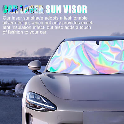 #ad Windshield Sun Shade Block Sun Heat Visor Protection Cool Reflective