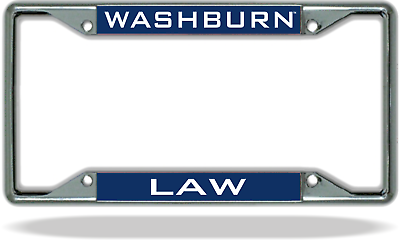 #ad Washburn LAW License Plate Frame