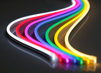 #ad 12V Flexible LED Strip Waterproof Sign Neon Lights Silicone Tube 1M 5M or 50M $5.88