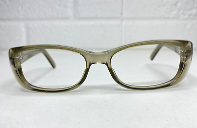 #ad Gucci Eyeglasses Frames Clear Green Brown Rectangular Full Rim 16775
