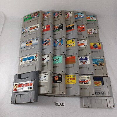#ad NINTENDO Super Famicom SFC Lot of 30 Variety of genres Japan Import Tested $59.99