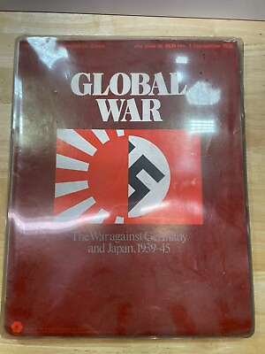 #ad SPI Wargame Global War Tray The War Against Germany And Japan Vintage 1975