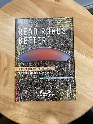 #ad oakley OO red iridium polarized read roads better pop card