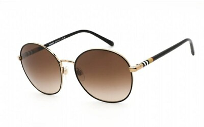 #ad BURBERRY BE3094 114513 Light Gold Brown Gradient 56 mm Women#x27;s Sunglasses