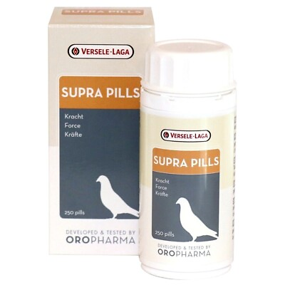 #ad Oropharma Versele Laga SUPRA PILLS Food Supplement for Racing Pigeons 250 ct