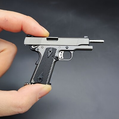 #ad 1:3 1911 Detachable Metal Keychain Gun Model Alloy USA Seller
