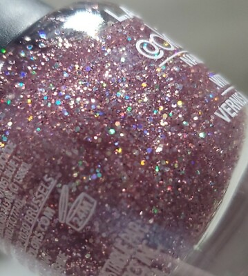 #ad Nail Polish Lacquer▪︎Deep Pink Rose Glitter Confetti w Hardener▪︎NEW▪︎Free Ship