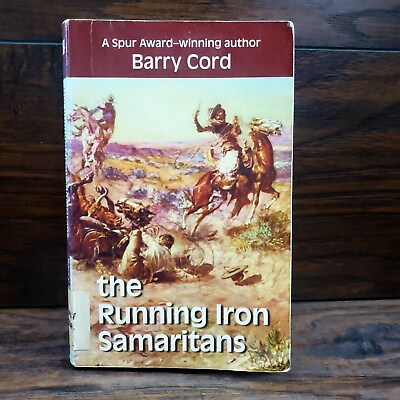 #ad *LARGE PRINT The Running Iron Samaritans by Barry Cord Paperback