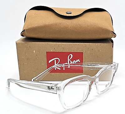 #ad Ray Ban Chad RX7217 8321 Clear Frame Reading Glasses Bifocal Progressive Lenses
