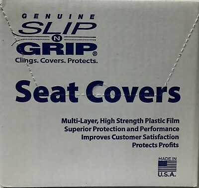 #ad Slip N Grip Premium Seat Covers Disposable Plastic Auto Seat Covers 250 Box