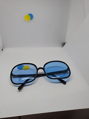 #ad Vintage Black Sunglasses Made In France 901 198