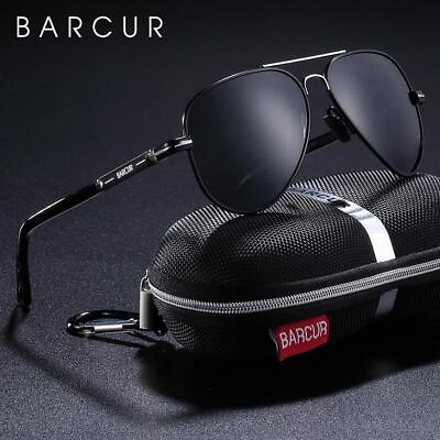 #ad Barcur Polarized Mens Sunglasses Pilot Sun Glasses for Men Accessories Driving
