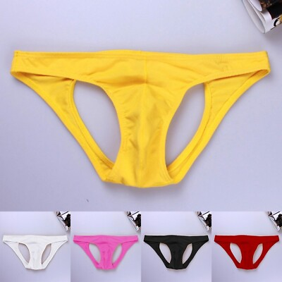 #ad Underwear Mens Briefs Knickers Lingerie Low Waist Plus Size Sissy Stretch
