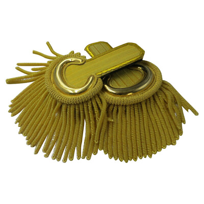 #ad For Navy Army Uniform Gold Shoulder Epaulette With Fringe Tassel Shoulder Board