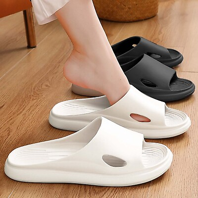 #ad Womens Mens Slippers Bath Shower Non Slip Bathroom Sandals Ourdoor Soft Shoes US $11.59