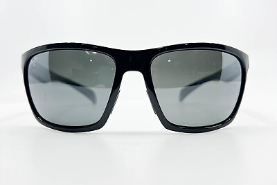 #ad Maui Jim Makoa Polarized Sunglasses 804 02 Black Gray Mirror Glass 8663