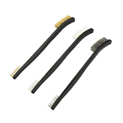 #ad Practical Steel Brass Nylon Wire Brush Set for Metal Surface Cleaning 1pc