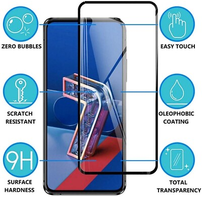 #ad Full Screen Coverage ASUS Zenfone 88 Flip76 Tempered Glass Screen Protector