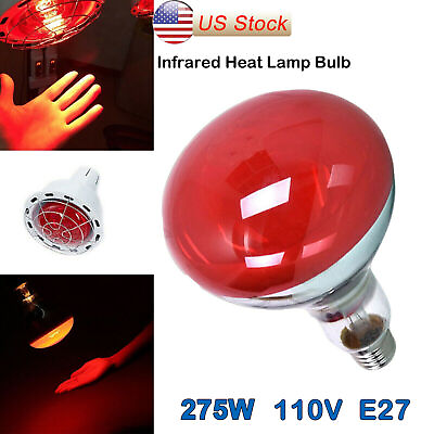 #ad 275W IR Infrared Red Heat Light Therapy Bulb Lamp For Muscle Pain Relief 110V