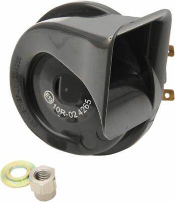 #ad NEW Drag Specialties 12V Black Horn 2107 0156 FITS HARLEY FREE SHIPPING $28.95