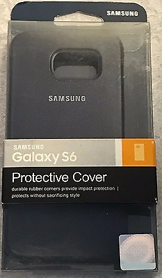 #ad New Original Samsung Protective Cover Case for Samsung Galaxy S6 Black Sapphire