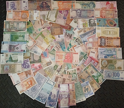 #ad YOU PICK THE BILLS Mixed Foreign Currency World Paper Money SEE DESCRIPTION