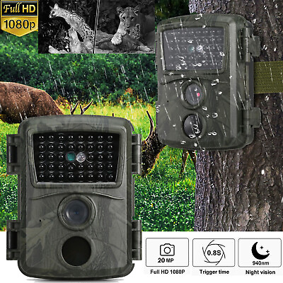 #ad 20MP Mini Hunting Trail Camera 1080P Wildlife Animal Trap IR Night Vision Cam