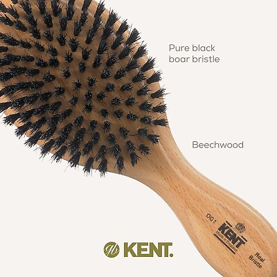 #ad Kent Brushes OG1 Oval Mens Hair Brush Made in England