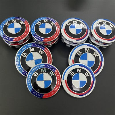 #ad Car 50th Anniversary Cover Styling Steering Wheel Car Badge Emblem For BMW $7.99